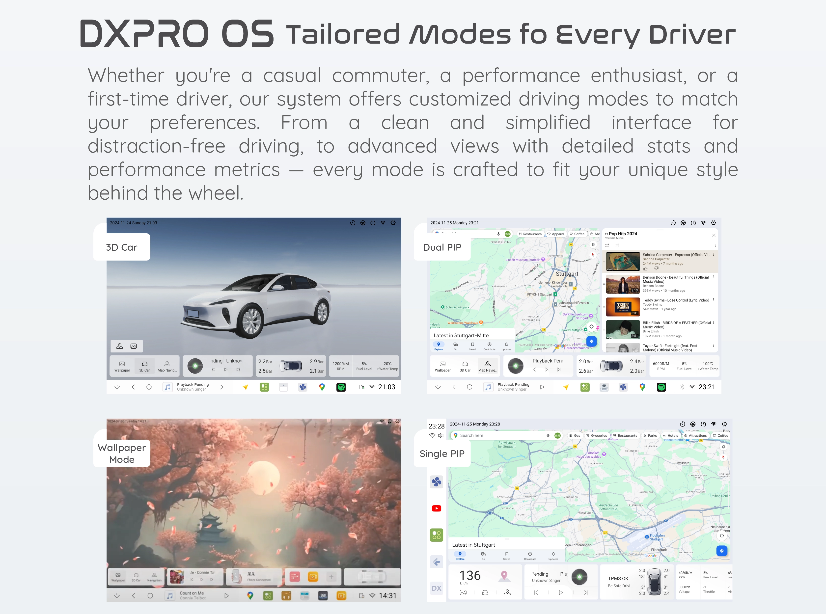 Premium Audio System - AKM7739 DSP Experience Studio-Grade Audio, TDA7808 Hear the Road Feel the Power, OpAmp 5532*3 Built for Clarity